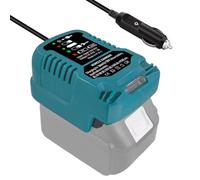 FiTspi Mini chargeur de voiture pour batterie Makita 18 V LXT BL1815 BL1820 BL1830 BL1830B BL1840 BL1850 BL1850B BL1860, prise allume-cigare portable avec indicateur LED
