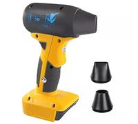 FiTspi Mini ventilateur à jet d'air de nettoyage à sec sans fil compatible avec la batterie Dewalt 18V 20V, 130000 tr/min, ventilateur turbo brushless à 4 vitesses avec 2 buses