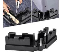 FiTspi Outil de mesure de coupe à onglet 2 en 1, protecteur de scie à onglet de précision, boîte à biseau et boîte à onglets, mesure et sciage 85-180° pour installation de pipeline, outils de travail