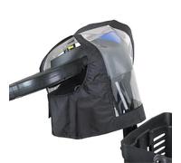 FiTspi Panneau de commande pour scooter de mobilité, housse de motoculteur transparente, ajustement universel, réglable, panneau de commande transparent pour scooter à mobilité réduite, fauteuil