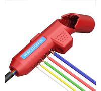 FiTspi Pince à dénuder universelle 3 en 1 - Multifonctionnel - Rond - 135 mm - Outil à dénuder pour câbles ronds 0,2, 0,3, 0,8, 1,5, 2,5, 4 mm²