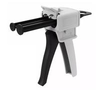 FiTspi Pistolet à colle époxy AB de 50 ml, applicateur de mélange d'empreintes pour mélange de colle AB 1:1/2:1, distributeur de pistolet pour cartouche époxy, tube en plastique AB, pistolets à colle