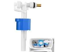 FiTspi Robinet d'entrée de toilette à entrée latérale, flotteur de remplissage de chasse d'eau 3/8 & 1/2 pouce, convient pour tous les types de toilettes, valves de remplissage universelles, pièces de