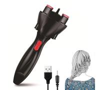 FiTspi Tresse électrique pour cheveux, dispositif de tricotage automatique, machine à tresser rapide et facile, outil de coiffure pour coiffures, dreadlocks français pour femme