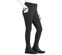 FitsT4 Sports Culotte d'équitation pour Enfants Leggings d'équitation pour Filles Fond intégral en Silicone Pantalon d'équitation Taille Haute avec 2 Poches latérales