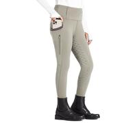 FitsT4 Sports Culotte d'équitation pour Enfants Leggings d'équitation pour Filles Fond intégral en Silicone Pantalon d'équitation Taille Haute avec 2 Poches latérales