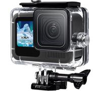 FitStill 60M/196FT Waterproof Case for Go Pro Hero 13/Hero 12/Hero 11/Hero 10/Hero 9 Black, Underwater Action Camera Diving Housing with Mounting Accessories for Go Pro 13/12/11/10/9
