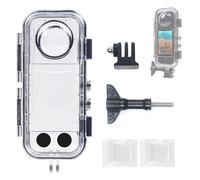 FitStill Boîtier de protection étanche sous-marin uniquement pour Insta 360 X4 HD objectif en verre optique x4 boîtier de plongée 40 m photographie sous-marine protection complète