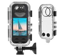 FitStill Boîtier étanche 40 m pour Insta 360 X3, coque PC de protection pour plongée sous-marine, support avec moins de verre