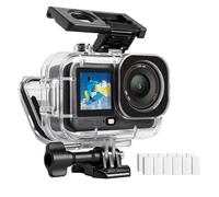 FitStill Boîtier étanche de 60 m pour DJI Osmo Action 6, design double griffe, bague d'étanchéité épaisse, lentille en verre optique, accessoire DJI Osmo Action 6