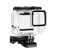 FitStill Boîtier étanche pour Hero 7 Noir Coque de Protection de plongée sous-Marine avec Accessoires de Support pour caméra d'action Hero7, 【Double Lock】 Hero 7 White/Silver Dive Case