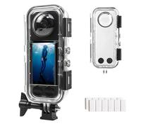 FitStill Boîtier étanche pour Insta 360 X5, profondeur de plongée de 40 m, lentille en verre optique HD, boîtier de plongée pour photographie sous-marine, protection complète, accessoires X5