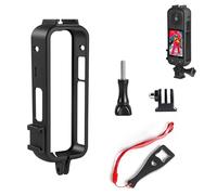 FiTSTILL Cadre de protection pour Insta 360 X4 - Kit de cadre de protection avec base adaptateur amovible et vis - Design double chaussure froide - Accessoires Insta 360 X4