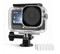 FitStill Étui de plongée étanche uniquement pour DJI Osmo Action 6,196FT/60 m Coque sous-marine anti-rayures Invisible Plongée Boîtier de protection avec adaptateur 1/4 Support Action6 Accessoire pour