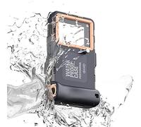 FiTSTILL Étui de téléphone étanche Bleu 15 m étui Universel de plongée sous-Marine pour téléphone Portable pour la Natation et la plongée avec Tuba pour iPhone 15 14 13 12 11 Pro Max Samsung Huawei