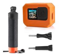 FitStill Étui en mousse souple et bâton flottant pour Go Pro Hero 13/12/11/10/9 Noir