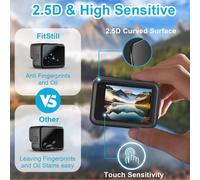 Fitstill Kit D'Accessoires En Silicone Pour Go Pro Hero12 Hero11 Hero 10 Hero 9 Noir Couvercle D'Objectif Film De Protection D'Écran Et Cordon Pour Go Pro Hero 12/11/10/9 Noir[SHY9292628]