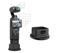 FiTSTILL Kit de protection d'écran pour DJI Osmo Pocket 3, protection d'objectif en verre optique 3 pièces + protection d'écran LCD en verre trempé 3 pièces + base en silicone accessoires DJI Pocket 3