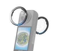 FiTSTILL Le cache d'objectif standard est uniquement pour Insta 360X5, accessoire X5 facile à installer, dureté 9H, fonction anti-rayures