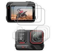 FiTSTILL Lot de 9 protecteurs d'écran LCD pour Insta 360 Ace Pro2, protection d'écran en verre trempé ultra HD, dureté 9H, résistant aux rayures pour appareil photo d'action Insta 360 AcePro 2