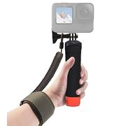FitStill Poignée flottante étanche + sangle de poignet de sécurité avec noyau en acier pour Go Pro Hero Session DJI Osmo et autres caméras d'action. Perche à selfie pour plongée sous-marine