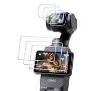 FiTSTILL Protecteur d'écran AR pour DJI Pocket 3, lentille ultra transparente résistante aux rayures, film en verre trempé LCD, dureté 9H, sensibilité tactile, installation facile, poche 3 accessoires