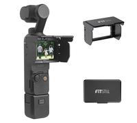 FitStill Screen Mini Blackout Coque pour DJI Osmo Pocket 3 Antireflet Antireflet Accessoire Protecteur d'écran Rotatif S'adapte à votre corps