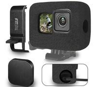 FitStill Windslayer Housse de Protection Coupe-Vent pour Go Pro Hero 13, 12, 11, 10, 9 - Mousse Noire Réduction du Bruit du Vent - Éponge pour Enregistrement Audio