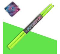 FITSTIX™ Baguettes de batterie pour cours de fitness et d'aérobic, baguettes de batterie de haute qualité, design solide et léger pour un ajout amusant à toute routine d'exercice ou classe. (Vert UV)
