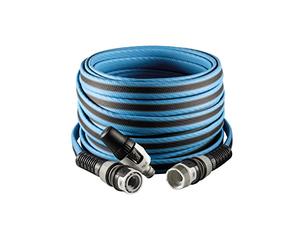 FITT FORCE 15 m, Tuyau d'arrosage pour Jardin, Léger, Résistant et Compact, pour Usage intensif, avec Lance, couleur Bleu, -43% CO2e