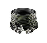 FITT Force 5/8" 25 m, Tuyau d'arrosage Compact et léger pour Usage intensif avec Lance, Couleur Gris avec des Lignes Vertes