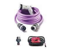 FITT IKON PLUS 15 m - Tuyau d'arrosage extensible, léger et prêt à l'emploi, avec pistolet multi-jet, Prise adaptateur pour robinet et support