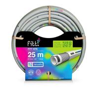FITT NTS GREY 5/8" (15 mm) 25m - Tuyau d'arrosage équipé pour Les Jardins, Robuste pour Usage intensif