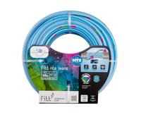 FITT NTS Jeans 1/2" (12,5 mm) 50 m - Tuyau d'Arrosage de Jardin Robuste et malléable Bleu Clair pour Une Utilisation Intensive