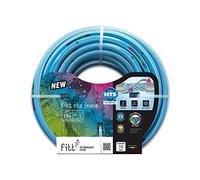 FITT NTS JEANS 3/4" (19 mm) 50 m - Tuyau d'arrosage de jardin robuste et malléable bleu clair pour une utilisation intensive
