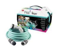 FITT-Tuyau extensible bleu équipé avec accessoires et pistolet Fitt Ikon - 20 m