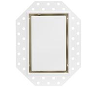 Fittes Support encastré pour cloison sèche invisible [Luxe] - 1 gang - Blanc satiné