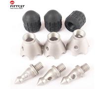 FITTEST ? trépied monopode en acier inoxydable, pointe pour Manfrotto Gitzo RRS, griffe de roche, filetage de 3/8 de pouce et vis UNC3/8, ensemble de 9 pièces