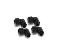 Alphacool Raccord Eiszapfen 17609 – 16 mm 90° G1/4 rotatif – 4 pièces Deep Black