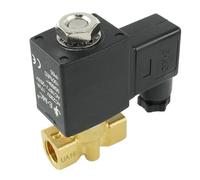 Fittingstore Électrovanne fermée en laiton pour air comprimé, eau, huile et gaz électrovanne 230 V AC / 12 V DC / 24 VAC / 24 V DC (tension : 24 V AC, filetage : G 1/4")