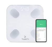 FitTrack Pèse-Personne Impédancemètre Dara - 17 Indicateurs de Santé -% de Gras, Muscle, Eau, Masse Osseuse, Métabolisme Basal, Forme du Corps - Reconnaissance Auto pour 8 Personnes