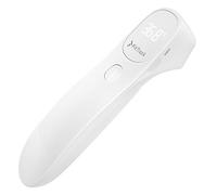 FitTrack Thermomètre Digital Infrarouge Tempo - Thermomètre Frontal Médical à Rayons Infrarouges pour Adulte ou Enfant - Prise de la Température Sans-Contact pour plus d'Hygiène - Écran LED