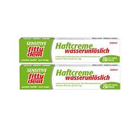 Fittydent Lot de 2 crèmes adhésives sensibles 40 g PZN : 06571318 insoluble dans l'eau avec aloe vera