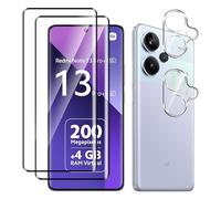 Fitudoos [2 Pièces] 3D Verre Trempé pour Xiaomi Redmi Note 13 Pro+/13 Pro Plus 5G+[2 Pièces] Caméra Arrière Protecteur,Dureté 9H-sans Bulles d'air-Anti Rayures Film Protection écran.