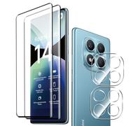 Fitudoos [2 Pièces 3D Verre Trempé pour Xiaomi Redmi Note 14 Pro 4G+[2 Pièces] Caméra Arrière Protecteur,Dureté 9H-sans Bulles d'air-Anti Rayures Film Protection écran.