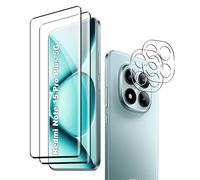 Fitudoos [2 Pièces 3D Verre Trempé pour Xiaomi Redmi Note 15 Pro Plus 5G+[2 Pièces] Caméra Arrière Protecteur,Dureté 9H-sans Bulles d'air-Anti Rayures Film Protection écran.