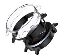 Fitudoos [2 Pièces PC Coque Compatible avec CMF Watch 3 Pro,Coque Rigide en PC,Iégère Anti-Chute Haute Sensibilité Protection,1 Transparent + 1 Noir