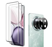 Fitudoos [2 Pièces Verre Trempé pour Honor Magic 7 Lite+[2 Pièces] Caméra Arrière Protecteur,Dureté 9H-sans Bulles d'air-Anti Rayures Film Protection écran.