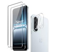 Fitudoos [2 Pièces] Verre Trempé pour Oneplus Nord 5 +[2 Pièces] Caméra Arrière Protecteur,Dureté 9H-sans Bulles d'air-Anti Rayures Film Protection écran.