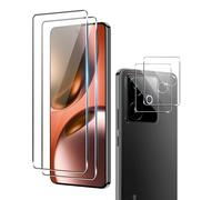 Fitudoos [2 Pièces] Verre Trempé pour Realme GT 7 +[1 Pièces] Caméra Arrière Protecteur,Dureté 9H-sans Bulles d'air-Anti Rayures Film Protection écran.